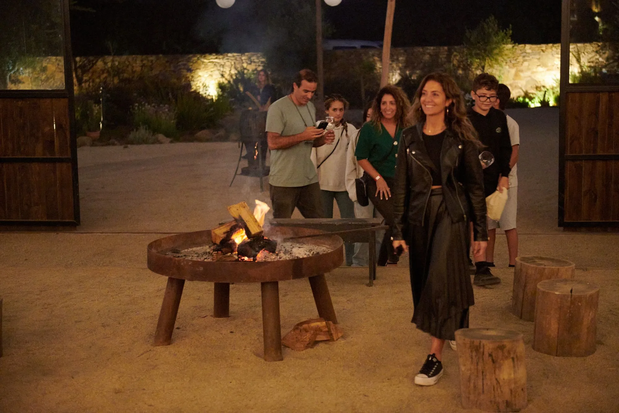 Noche en el galpón